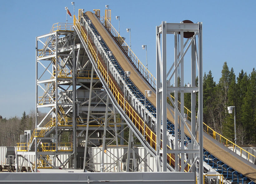 custom stationary quarry belt conveyor 